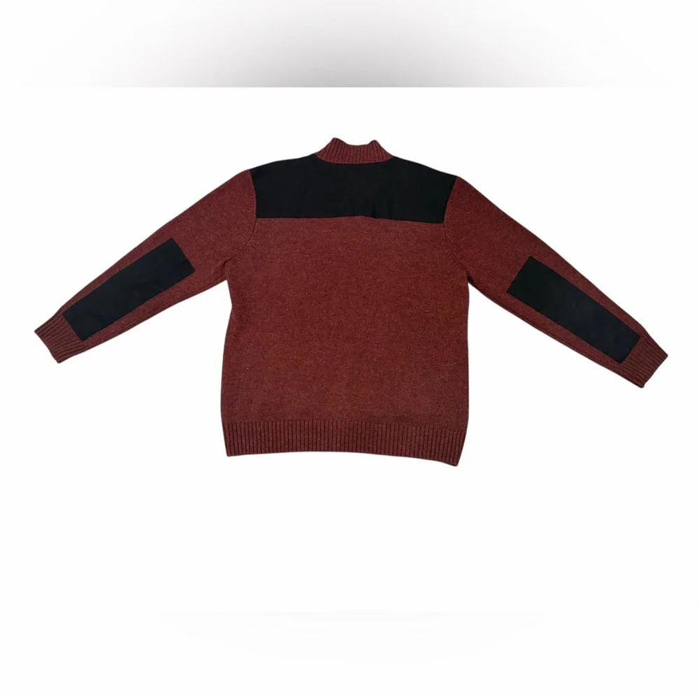 Carhartt‎ Men’s Wool Blend Quarter Zip Sweater Dark Cedar Size XL